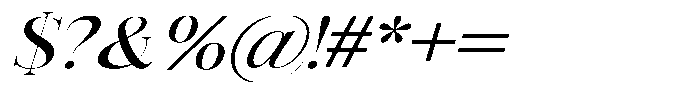 Vintora Serif Vintora Sem Bold Sem Exp Italic Font OTHER CHARS