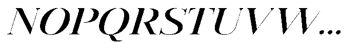 Vintora Serif Vintora Sem Bold Sem Exp Italic Font UPPERCASE