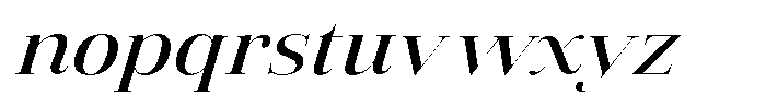 Vintora Serif Vintora Sem Bold Sem Exp Italic Font LOWERCASE