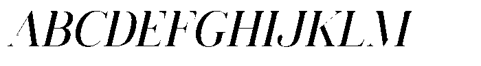 Vintora Serif Vintora Sem Bold Semi Condensed Italic Font UPPERCASE