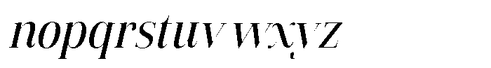 Vintora Serif Vintora Sem Bold Semi Condensed Italic Font LOWERCASE