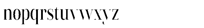 Vintora Serif Vintora Semi Bold Condensed Font LOWERCASE