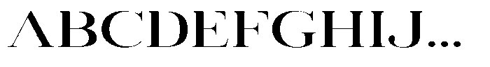 Vintora Serif Vintora Semi Bold Expanded Font UPPERCASE