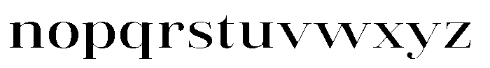 Vintora Serif Vintora Semi Bold Expanded Font LOWERCASE