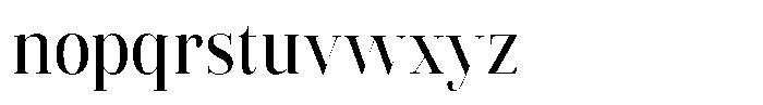 Vintora Serif Vintora Semi Bold Semi Condensed Font LOWERCASE