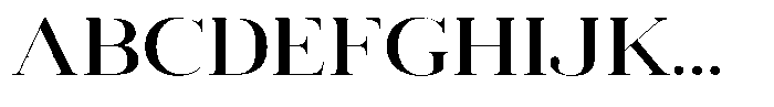 Vintora Serif Vintora Semi Bold Semi Expanded Font UPPERCASE