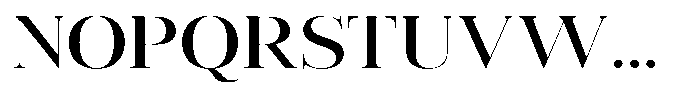 Vintora Serif Vintora Semi Bold Semi Expanded Font UPPERCASE