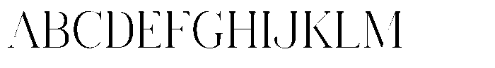 Vintora Serif Vintora Semi Condensed Font UPPERCASE