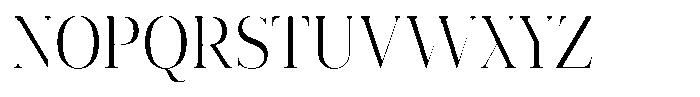 Vintora Serif Vintora Semi Condensed Font UPPERCASE