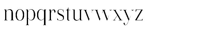 Vintora Serif Vintora Semi Condensed Font LOWERCASE