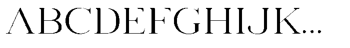 Vintora Serif Vintora Semi Expanded Font UPPERCASE