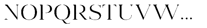Vintora Serif Vintora Semi Expanded Font UPPERCASE