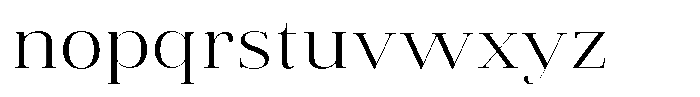 Vintora Serif Vintora Semi Expanded Font LOWERCASE
