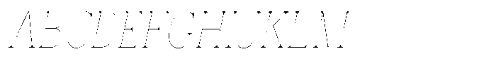 Vintora Serif Vintora Thin Condensed Italic Font UPPERCASE