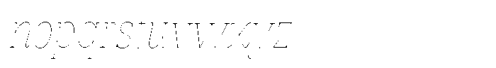 Vintora Serif Vintora Thin Condensed Italic Font LOWERCASE