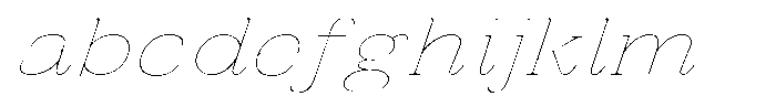 Vintora Serif Vintora Thin Expanded Italic FONT