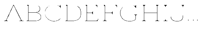 Vintora Serif Vintora Thin Expanded Font UPPERCASE
