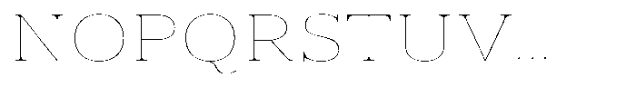 Vintora Serif Vintora Thin Expanded Font UPPERCASE
