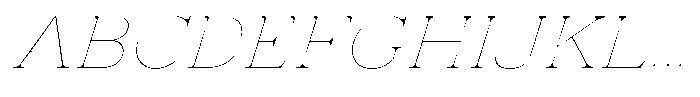 Vintora Serif Vintora Thin Sem Exp Italic Font UPPERCASE