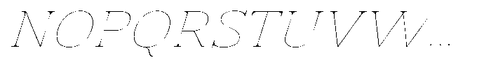 Vintora Serif Vintora Thin Sem Exp Italic Font UPPERCASE