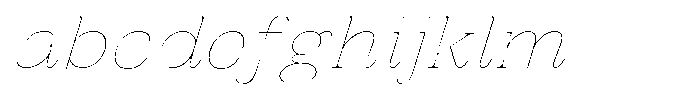 Vintora Serif Vintora Thin Sem Exp Italic FONT