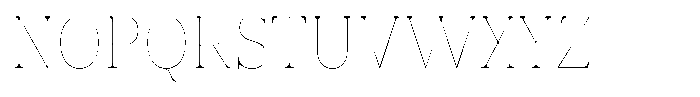 Vintora Serif Vintora Thin Semi Condensed Font UPPERCASE