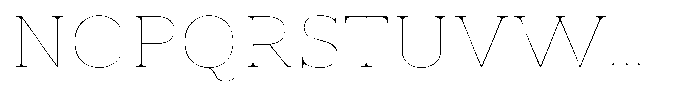Vintora Serif Vintora Thin Semi Expanded Font UPPERCASE