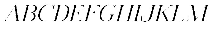 Vintora Serif Vintora Variable Black Italic Font UPPERCASE