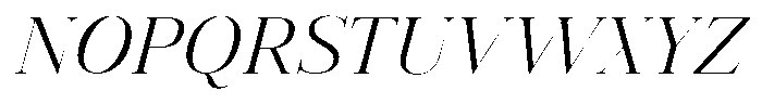 Vintora Serif Vintora Variable Black Italic Font UPPERCASE