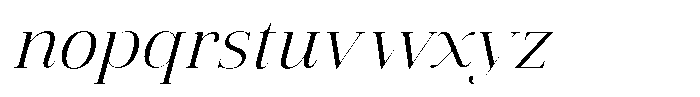 Vintora Serif Vintora Variable Black Italic Font LOWERCASE