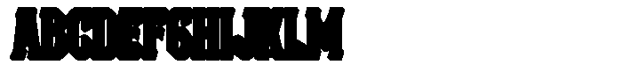 Vintoria Extrude Font UPPERCASE
