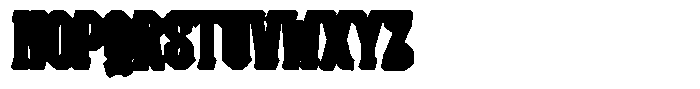 Vintoria Extrude Font UPPERCASE