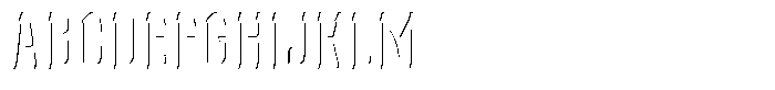 Vintoria Inline Font UPPERCASE
