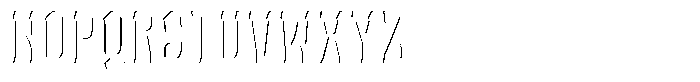 Vintoria Inline Font LOWERCASE