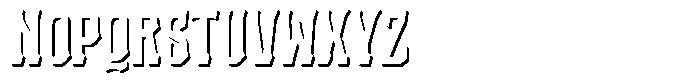 Vintoria Shadow Font UPPERCASE