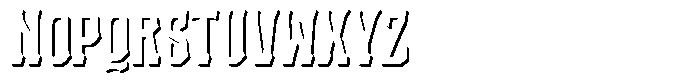 Vintoria Shadow Font LOWERCASE