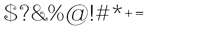 Vinya Light Font OTHER CHARS