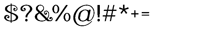 Vinya Medium Font OTHER CHARS