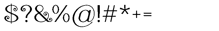 Vinya Regular Font OTHER CHARS