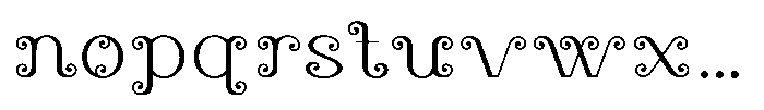 Vinya Regular Font LOWERCASE
