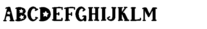 Violet Star Display Font UPPERCASE