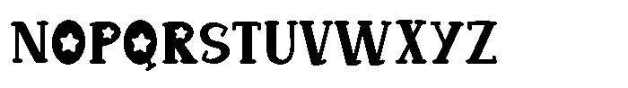 Violet Star Display Font UPPERCASE