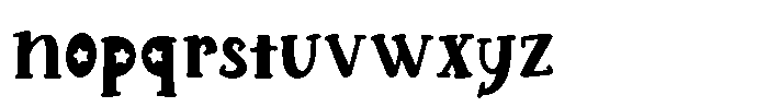 Violet Star Display Font LOWERCASE