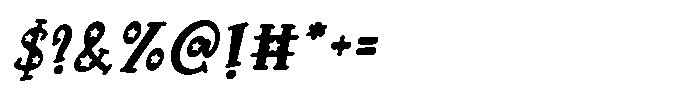 Violet Star Italic Display Font OTHER CHARS