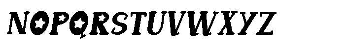 Violet Star Italic Display Font UPPERCASE