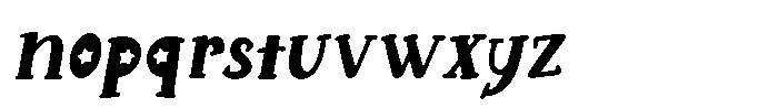 Violet Star Italic Display Font LOWERCASE