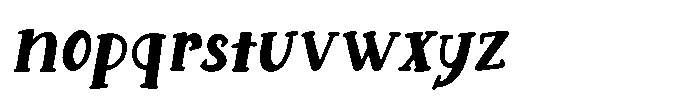 Violet Star Italic Font LOWERCASE