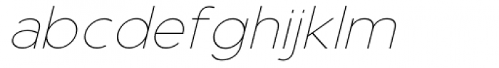Virtus Sans Thin Italic Font LOWERCASE