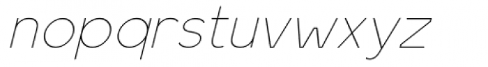 Virtus Sans Thin Italic Font LOWERCASE