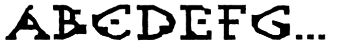Virus Regular Font UPPERCASE